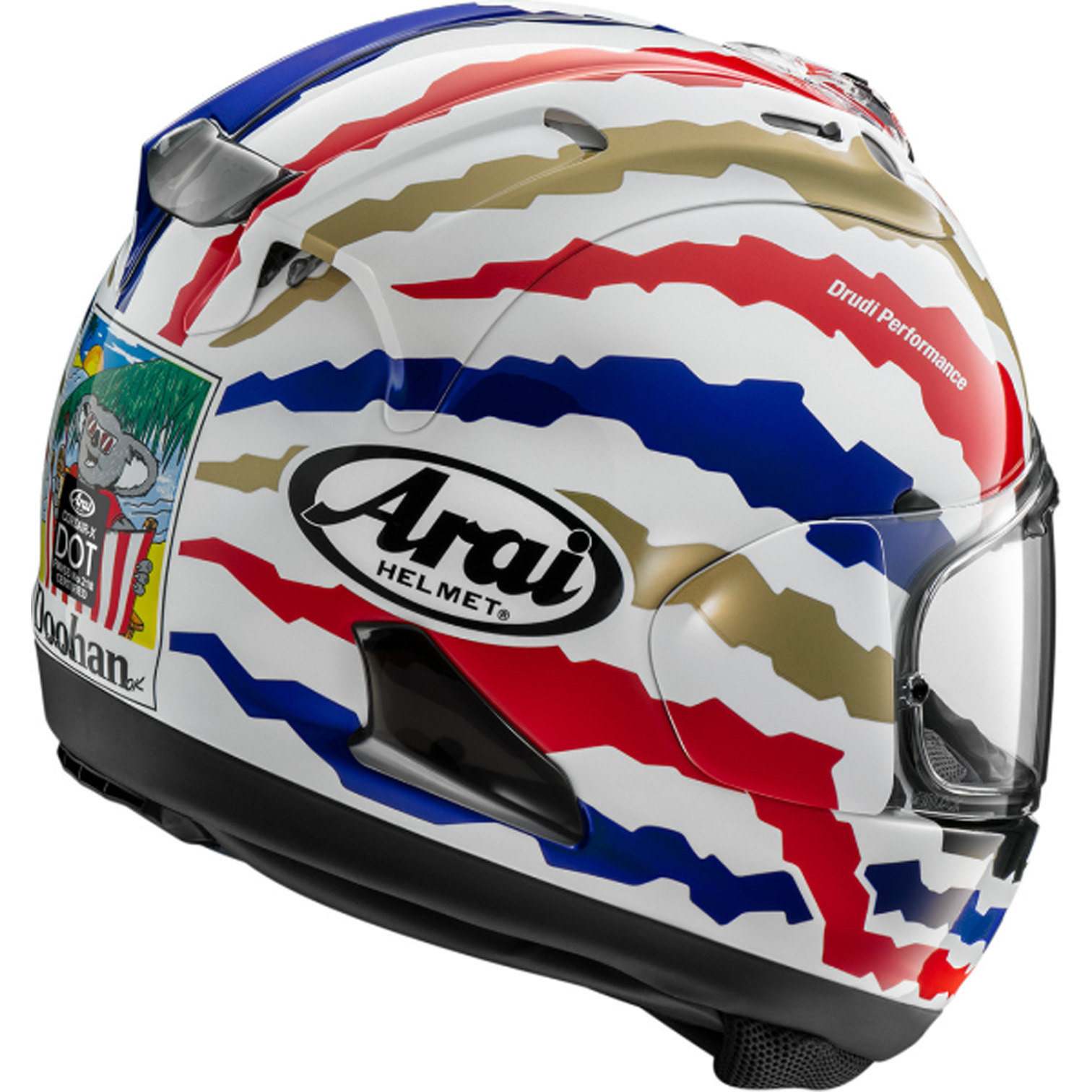 Arai Corsair-X Doohan Restyle Helmet Arai Corsair-X Doohan Restyle Helmet - Image 2