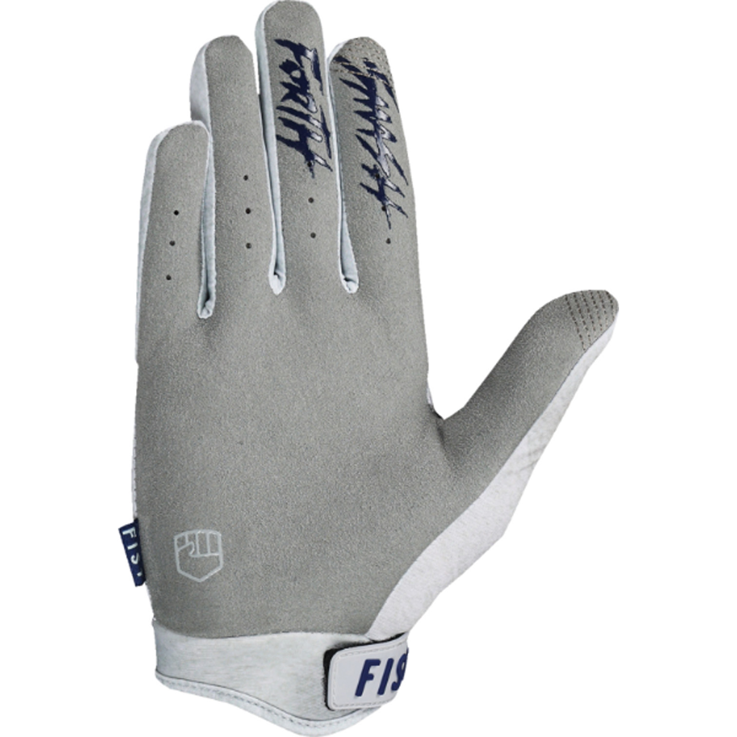 Fist Strapped Grey Trackie Gloves Fist Strapped Grey Trackie Gloves - Image 2