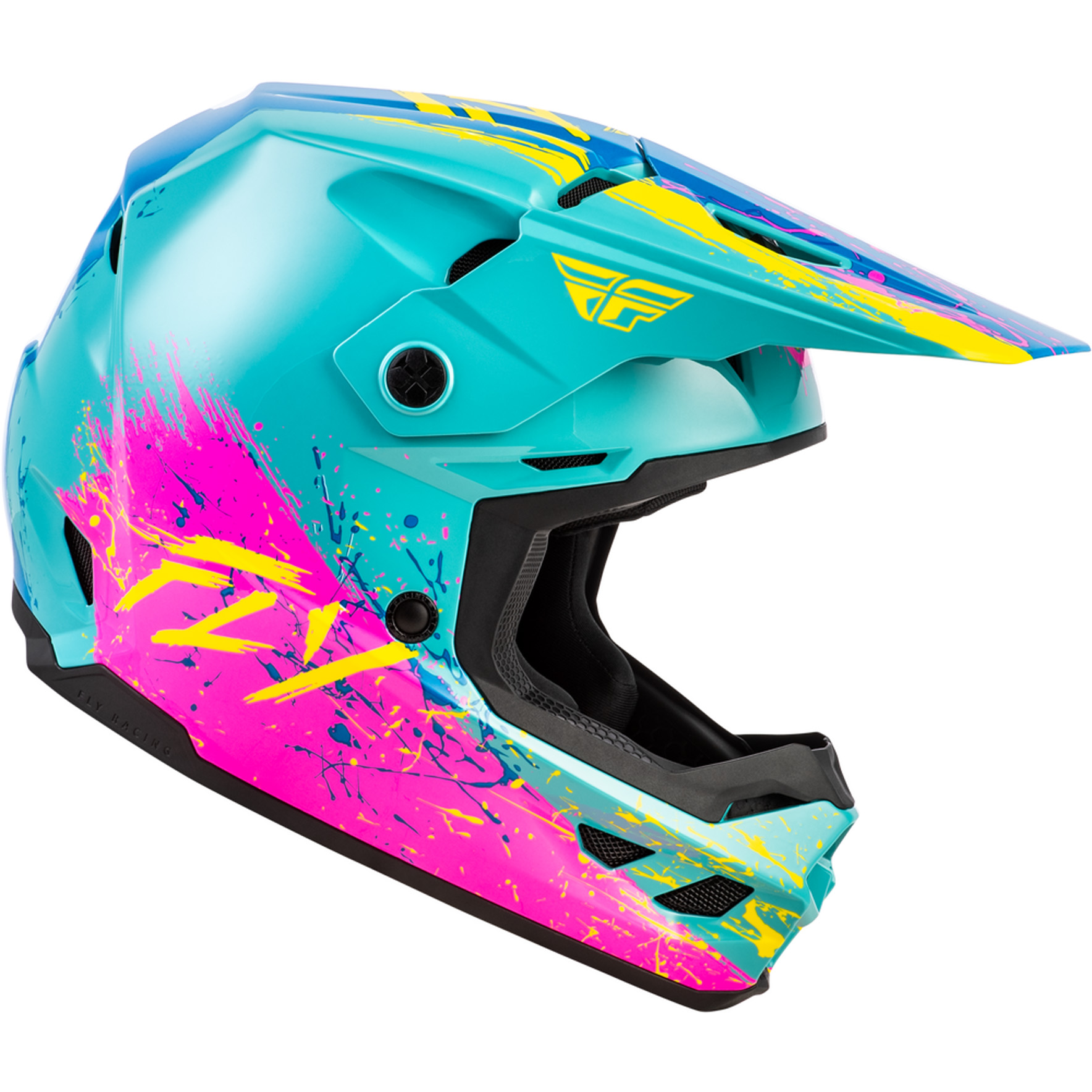 Fly Racing Youth Kinetic Drip Helmet Fly Racing Youth Kinetic Drip Helmet - Image 10