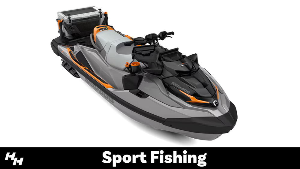 Example of a sport fishing pwc model from Sea-Doo