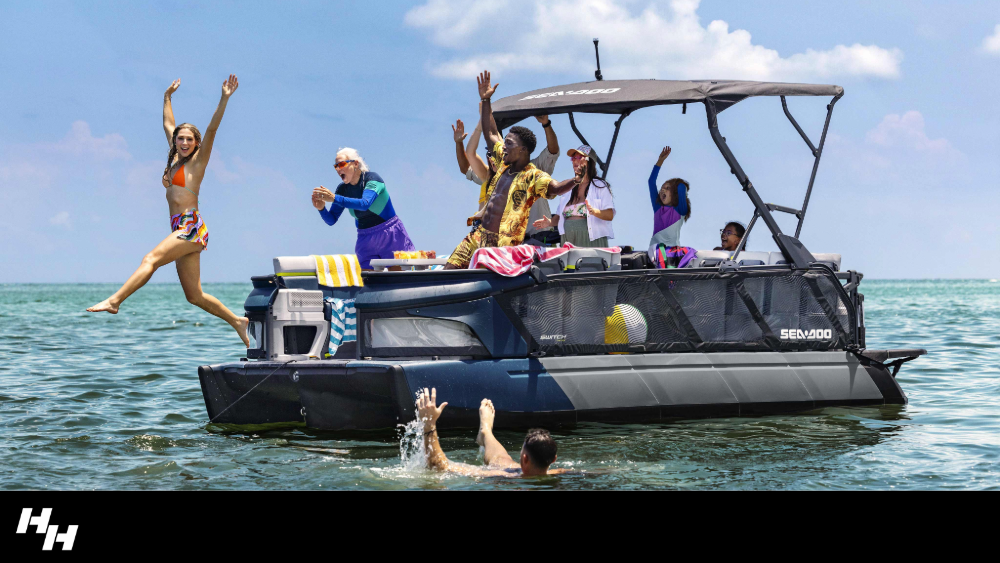 2026 sea-doo switch full of friends enjoying the water