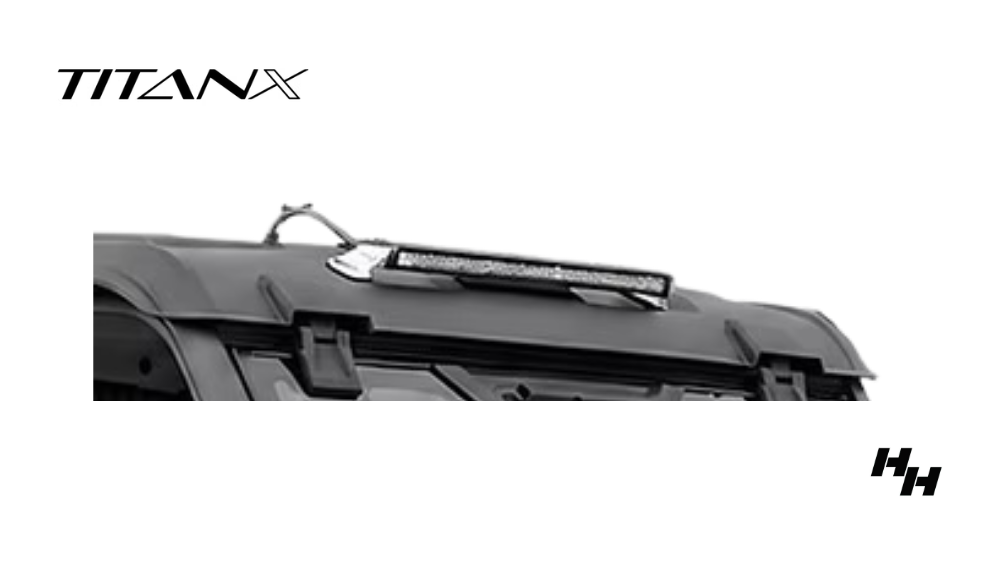 The Titan X side by side comes standard with an LED lightbar.
