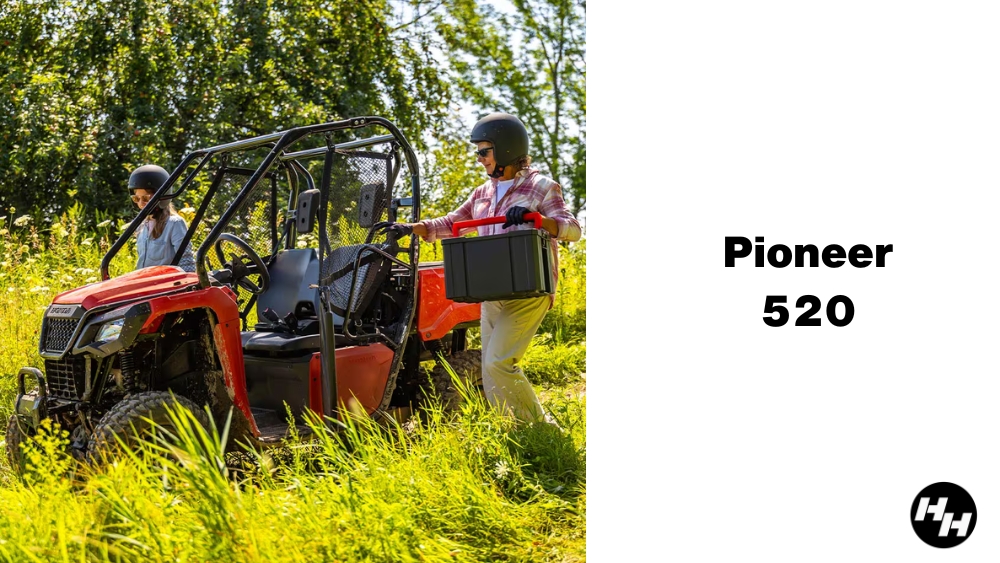 Compact Honda Pioneer 520 side-by-side loaded in a truck bed, sold near Richmond, VA