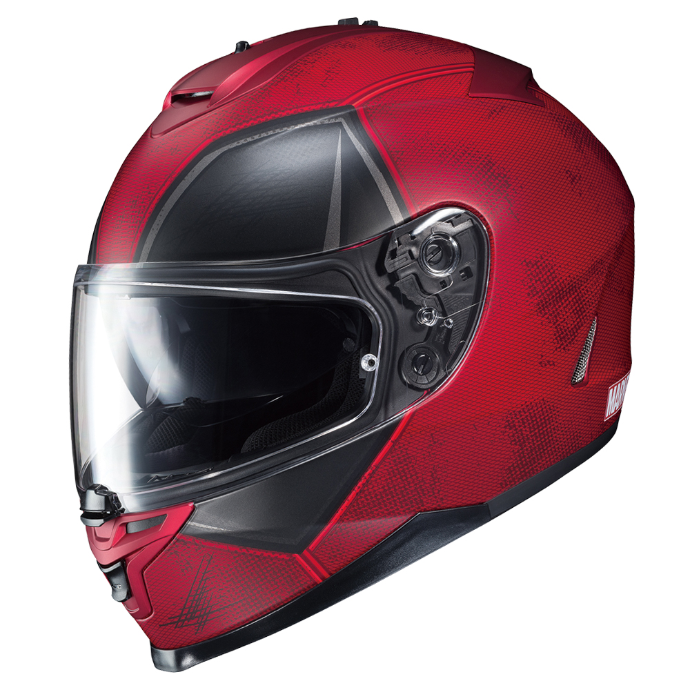 side view of HJC Deadpool Helmet