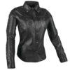 Stock image of Speed and Strength Women's Black Heart Leather Moto Shirt product