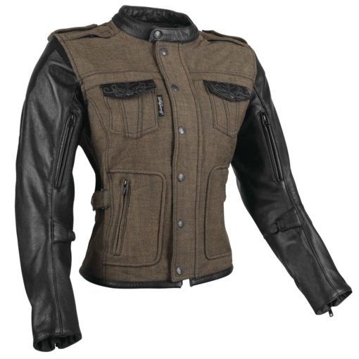 Speed and Strength Women’s Six Speed Sisters Leather-Textile Jacket