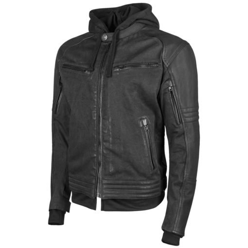 Speed and Strength Men’s Straight Savage Leather-Canvas Jacket
