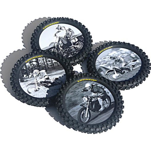 Smooth Industries Knobby Tire Drink Coasters