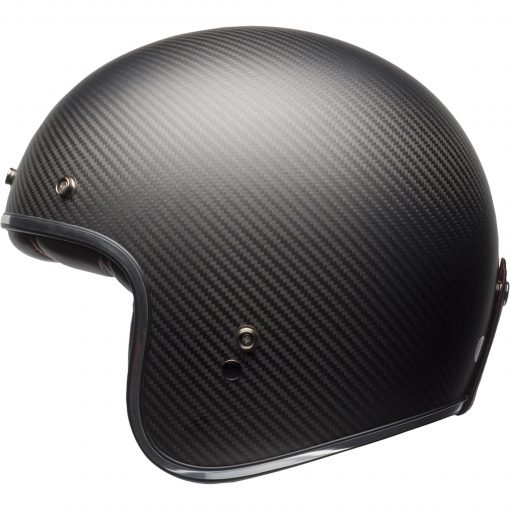 Bell Custom 500 Carbon Motorcycle Open Face And 3/4 Helmet Matte Black ...