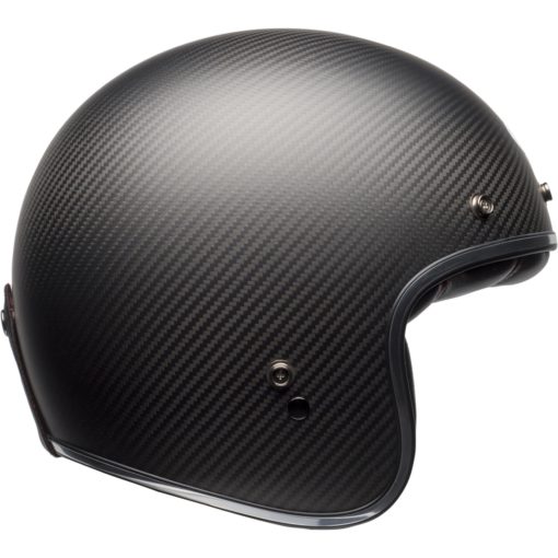 Bell Custom 500 Carbon Motorcycle Open Face and 3/4 Helmet Matte Black