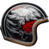 Stock image of Bell Custom 500 Carbon Motorcycle Open Face and 3/4 Helmet Osprey Gloss Black product