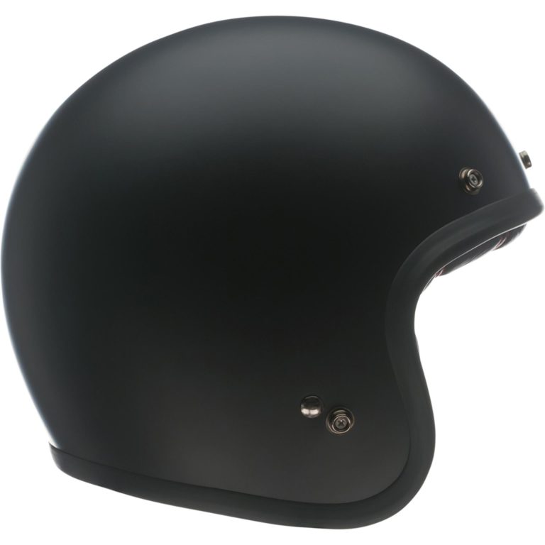 Bell Custom 500 Motorcycle Open Face And 3/4 Helmet Matte Black ...