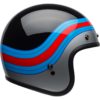 Stock image of Bell Custom 500 Motorcycle Open Face and 3/4 Helmet Pulse Gloss Black/Blue/Red product