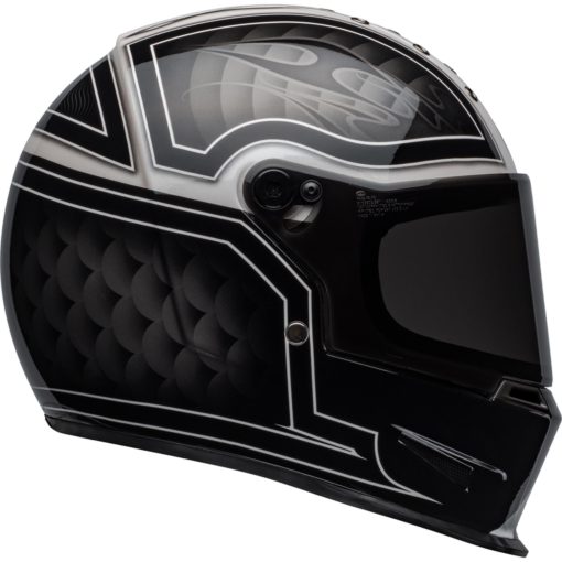 Bell Eliminator Motorcycle Full Face Helmet Outlaw Gloss Black/White
