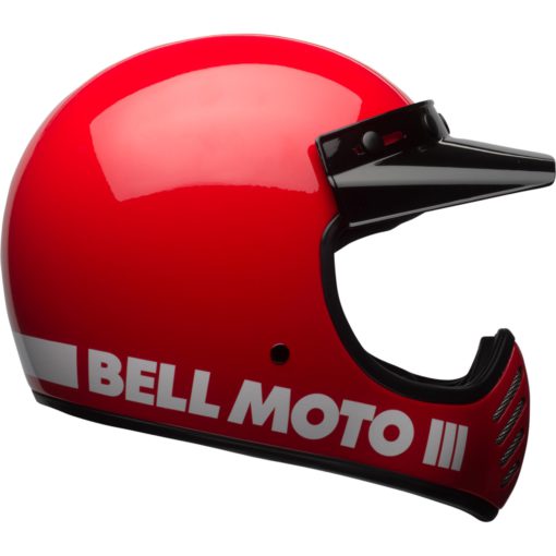 Bell Moto-3 Motorcycle Off Road Helmet Gloss Red Classic