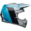 Stock image of Bell Moto-9 Flex Motorcycle Off Road Helmet Division Matte/Gloss White/Black/Blue product