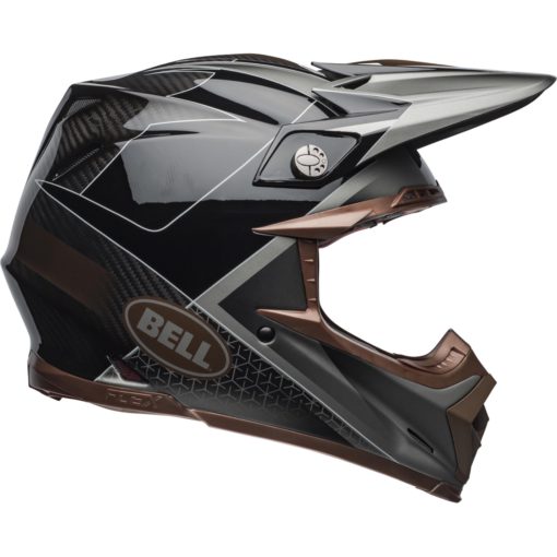 Bell Moto-9 Flex Motorcycle Off Road Helmet Hound Matte/Gloss Black/Bronze