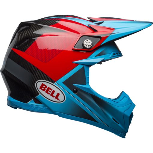 Bell Moto-9 Flex Motorcycle Off Road Helmet Hound Matte/Gloss Cyan/Red