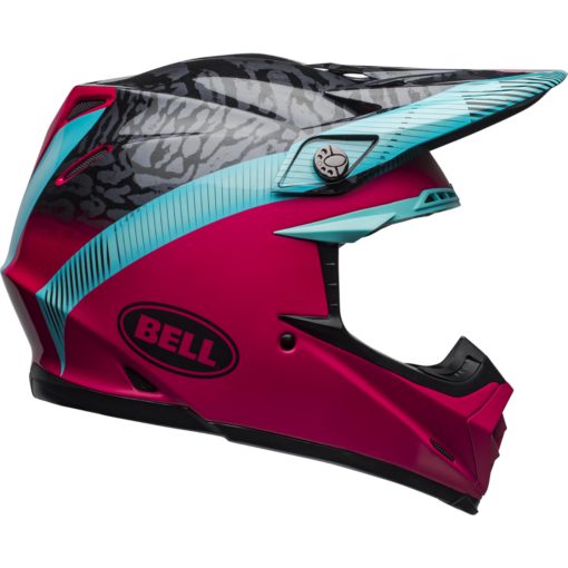Bell Moto-9 MIPS Motorcycle Off Road Helmet Chief Matte/Gloss Black/Pink/Blue