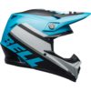 Stock image of Bell Moto-9 MIPS Motorcycle Off Road Helmet Prophecy Matte White/Black/Blue product