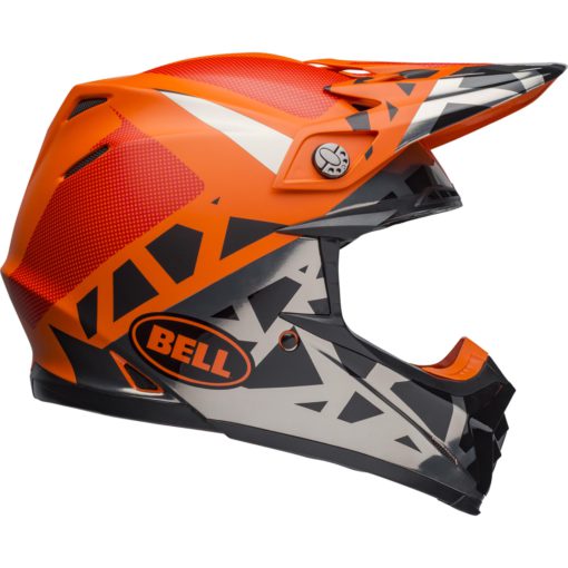 Bell Moto-9 MIPS Motorcycle Off Road Helmet Tremor Matte/Gloss Black/Orange/Chrome