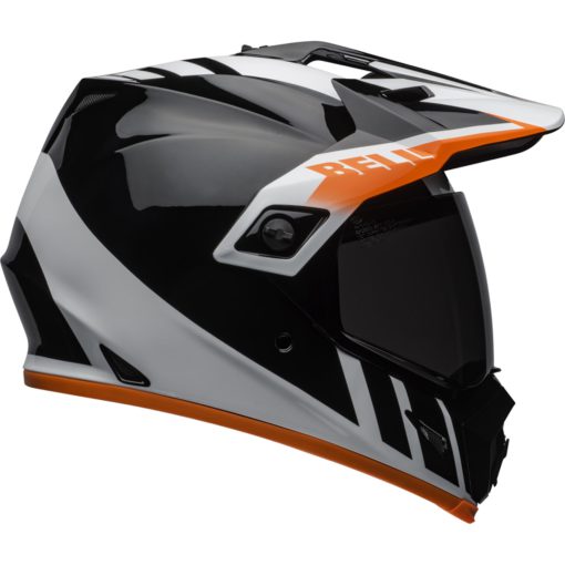 Bell MX-9 Adventure MIPS Motorcycle Helmet Dash Gloss Black/White/Orange