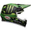 Stock image of Bell MX-9 MIPS Motorcycle Off Road Helmet McGrath Showtime Replica Matte Black/Green product