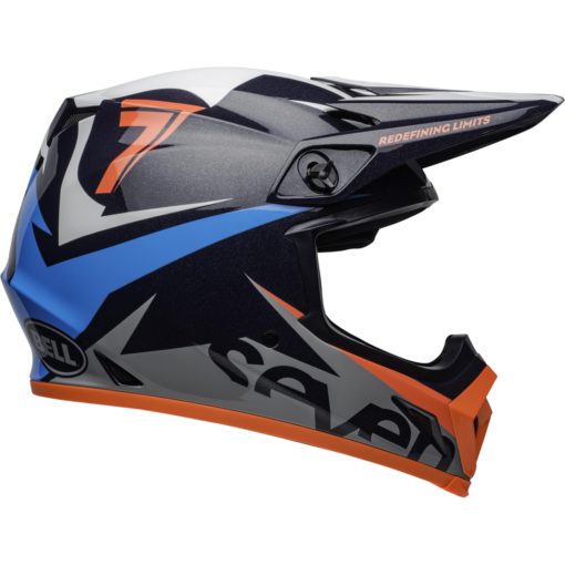 Bell MX-9 MIPS Motorcycle Off Road Helmet Seven Ignite Gloss Navy/Coral