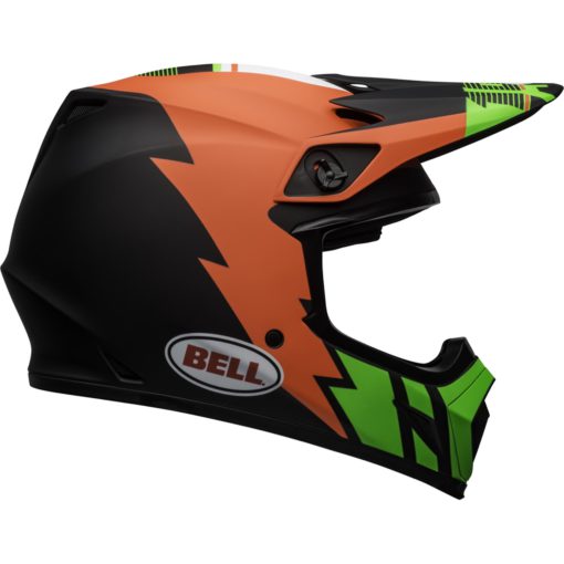 Bell MX-9 MIPS Motorcycle Off Road Helmet Strike Matte Infrared/Green/Black