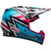 Stock image of Bell MX-9 MIPS Motorcycle Off Road Helmet Tagger Asymmetric Gloss Blue/Pink product