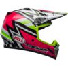 Stock image of Bell MX-9 MIPS Motorcycle Off Road Helmet Tagger Asymmetric Gloss Pink/Green product