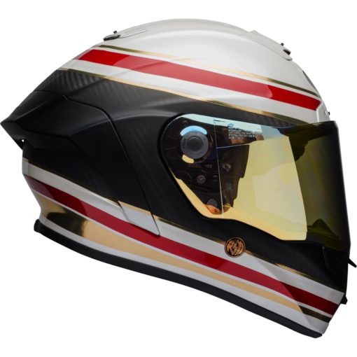 Bell Race Star Flex Motorcycle Full Face Helmet RSD Formula Matte/Gloss White/Red