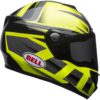 Stock image of Bell SRT Motorcycle Full Face Helmet Predator Gloss Hi-Viz Green/Black product