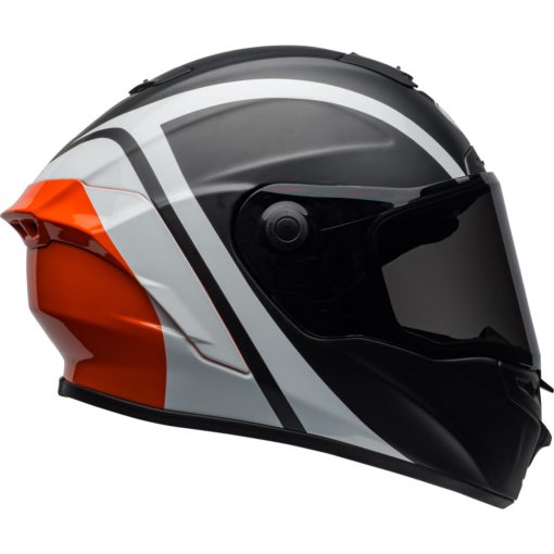 Bell Star MIPS Motorcycle Full Face Helmet Tantrum Matte/Gloss Black/White/Orange