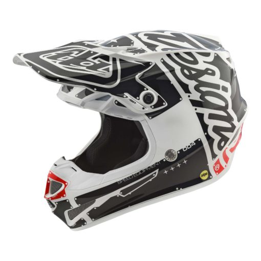 Troy Lee Designs SE4 POLYACRYLITE HELMET W/MIPS FACTORY WHITE SMALL