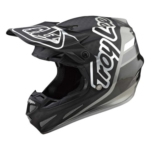 Troy Lee Designs SE4 CARBON HELMET W/MIPS SILHOUETTE BLACK / SILVER