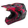 Stock image of Troy Lee Designs SE4 COMPOSITE HELMET W/MIPS SKULLY PINK / FLO YELLOW product