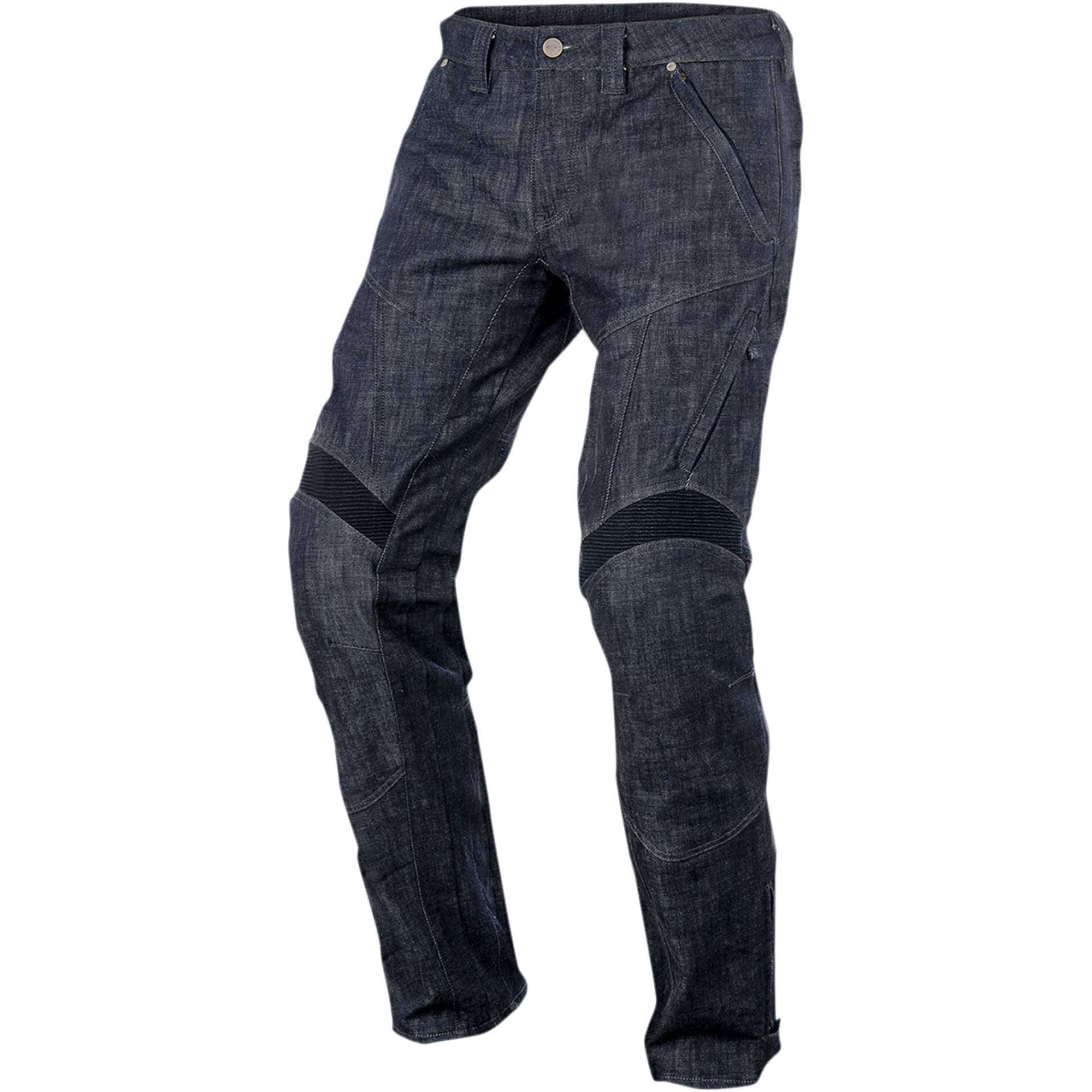 New Classic Motorcycle Jeans Drop Resistance Denim Pants Racing Motocross  Off-road Handsome Slim Jeans With Zipper In Knee
