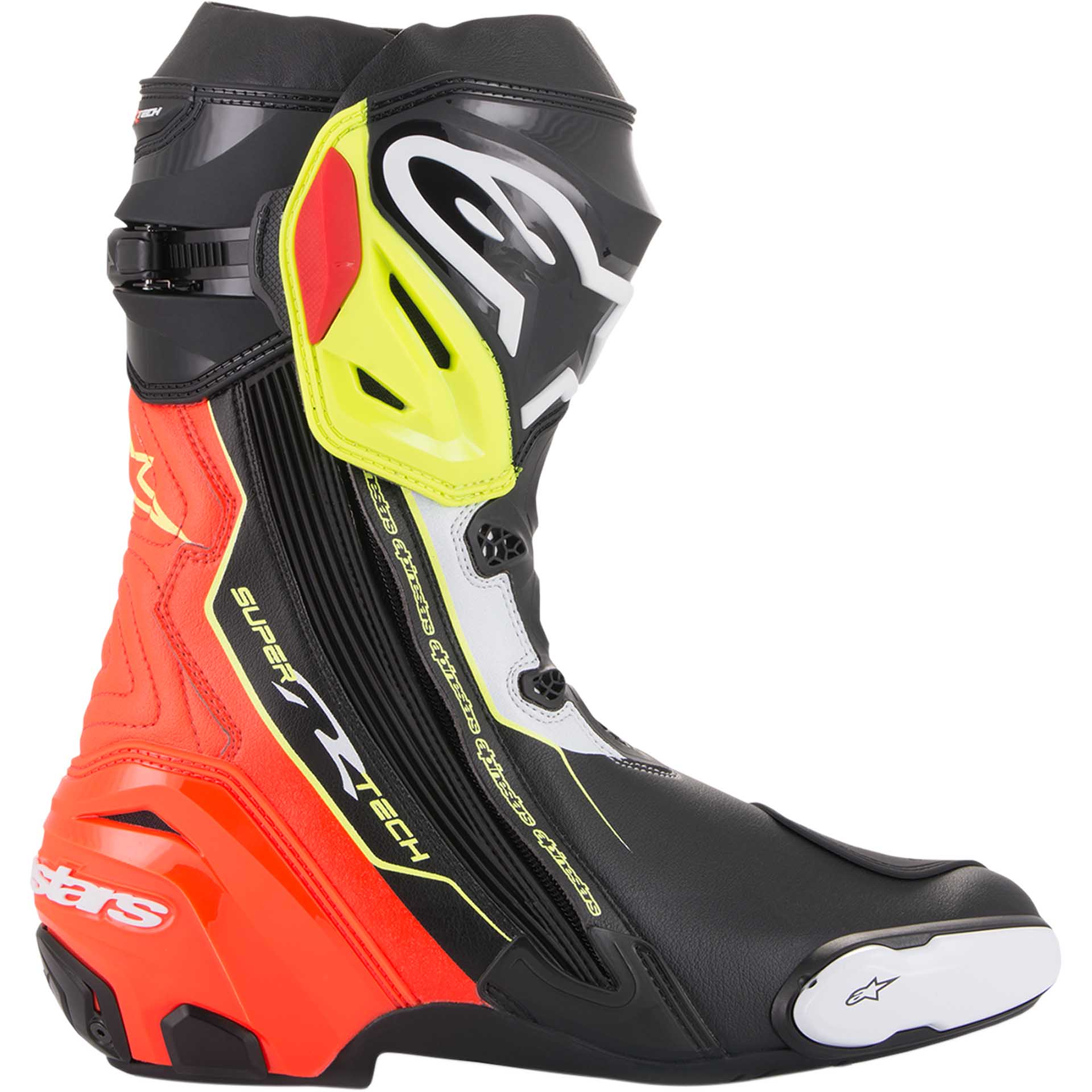 Deslizaderas Moto Alpinestars SMX - Supertech R Toe Slider Boots Fluo  Yellow Envío Inmediato