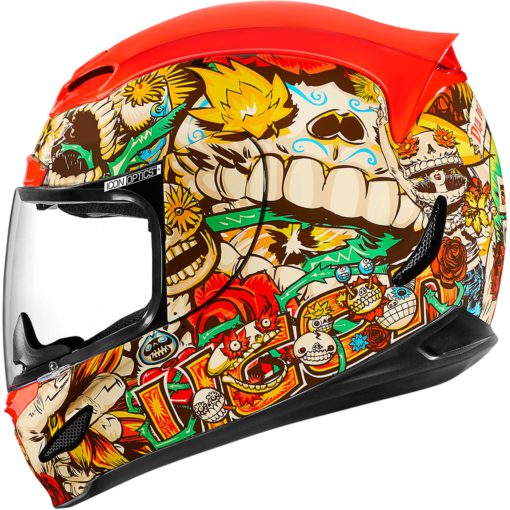 Icon Motorcycle Airmada Dia De Los Muertos Helmet