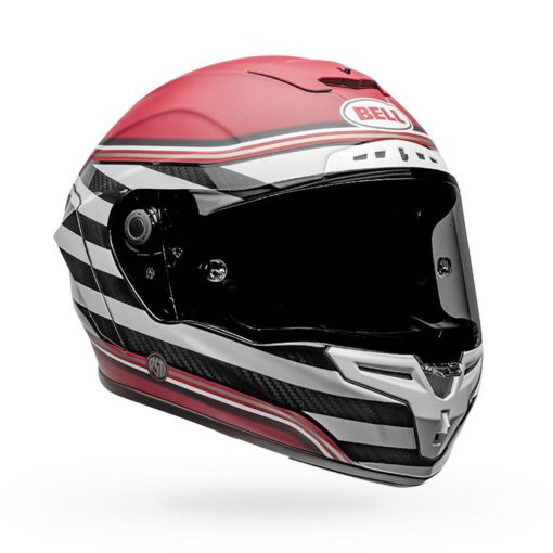 Bell Race Star Flex DLX Motorcycle Street Helmet RSD The Zone Matte/Gloss White/Candy Red