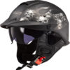 Stock image of LS2 Helmets Rebellion Bones Motorcycle Half Helmet product
