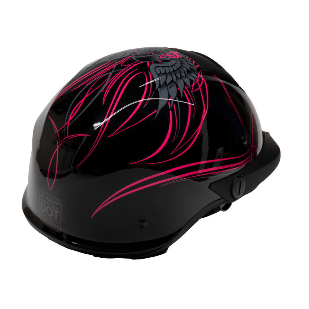 LS2 Helmets Rebellion Wheels & Wings Motorcycle Half Helmet – Richmond ...