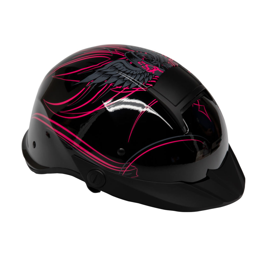 LS2 Helmets Rebellion Wheels & Wings Motorcycle Half Helmet – Richmond ...