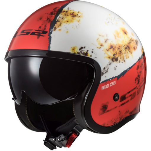 LS2 Helmets Spitfire Rust Motorcycle Open Face & 3/4 Helmet