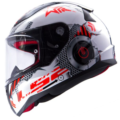 LS2 Helmets Rapid Mini Machine Motorcycle Full Face Helmet