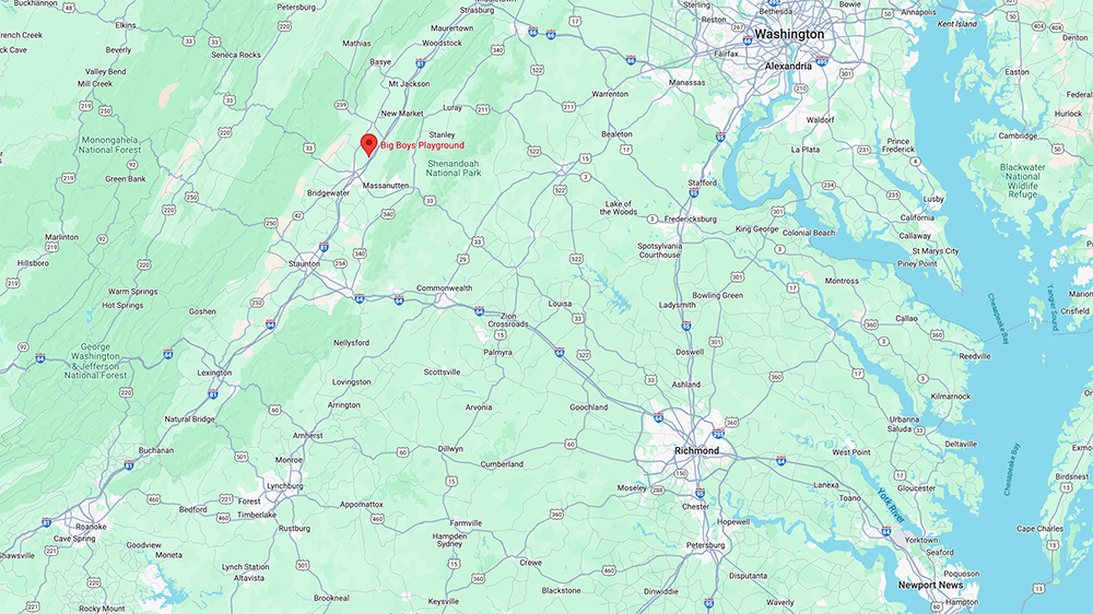 Google Map Location of Big Boys Playground