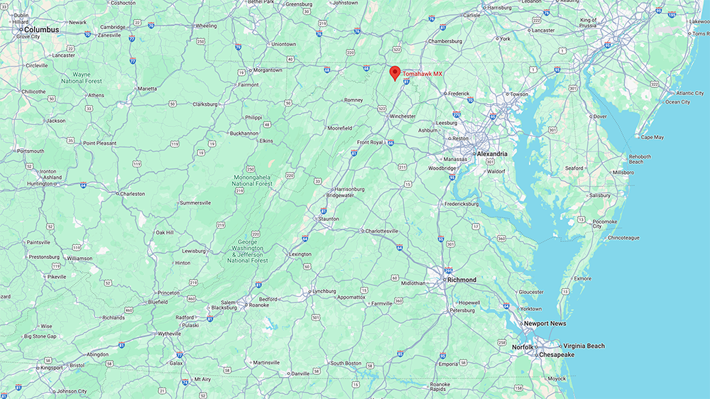 Google Map Location of Tomahawk MX