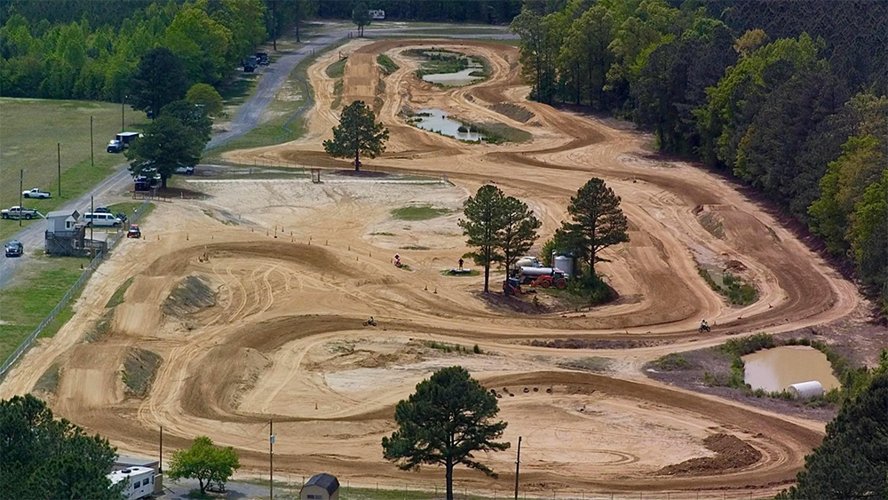 high angle view of south fork motorcross park via facebook page