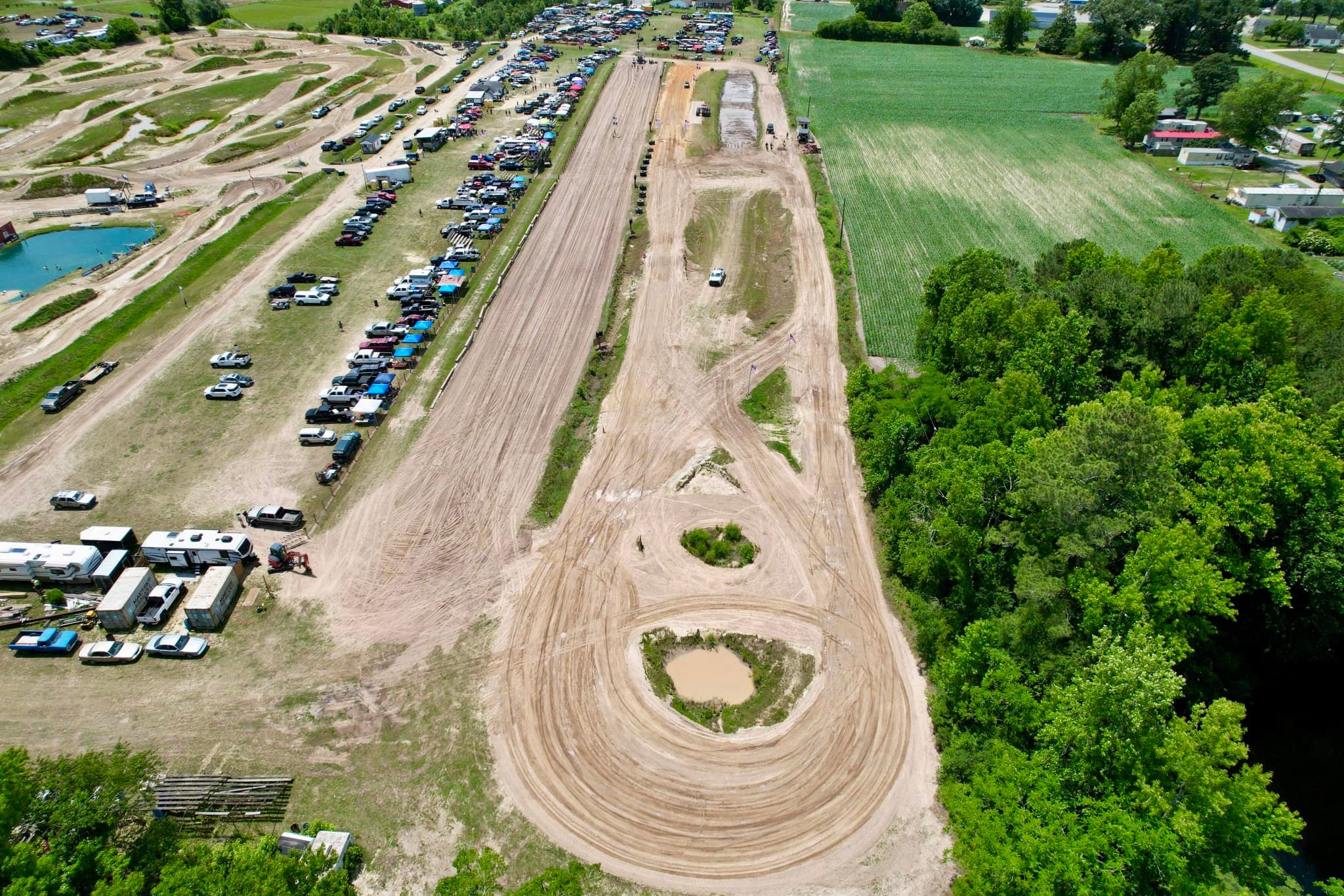 partial view of the mx trails at morgan's corner proving grounds via facebook page